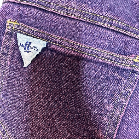 Vintage Miller's Jeans Purple Acid Wash Equestrian Western Mom Jeans Size 26 - Picture 6 of 14